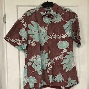 REYN SPOONER Monstera Leaf Hawaiian Shirt